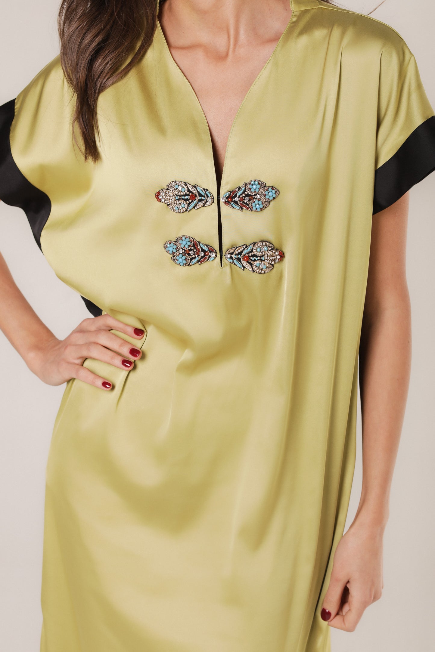 persian silk dress Zaria Maxi Dress Persian Orchid